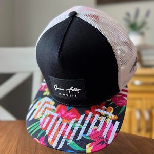 Grace Folly Trucker Hat for Men & Women. Snapback Mesh Caps-Floral
